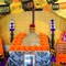 52 Pieces Day of the Dead Decorations Set (Mainly Orange, Black, Yellow)